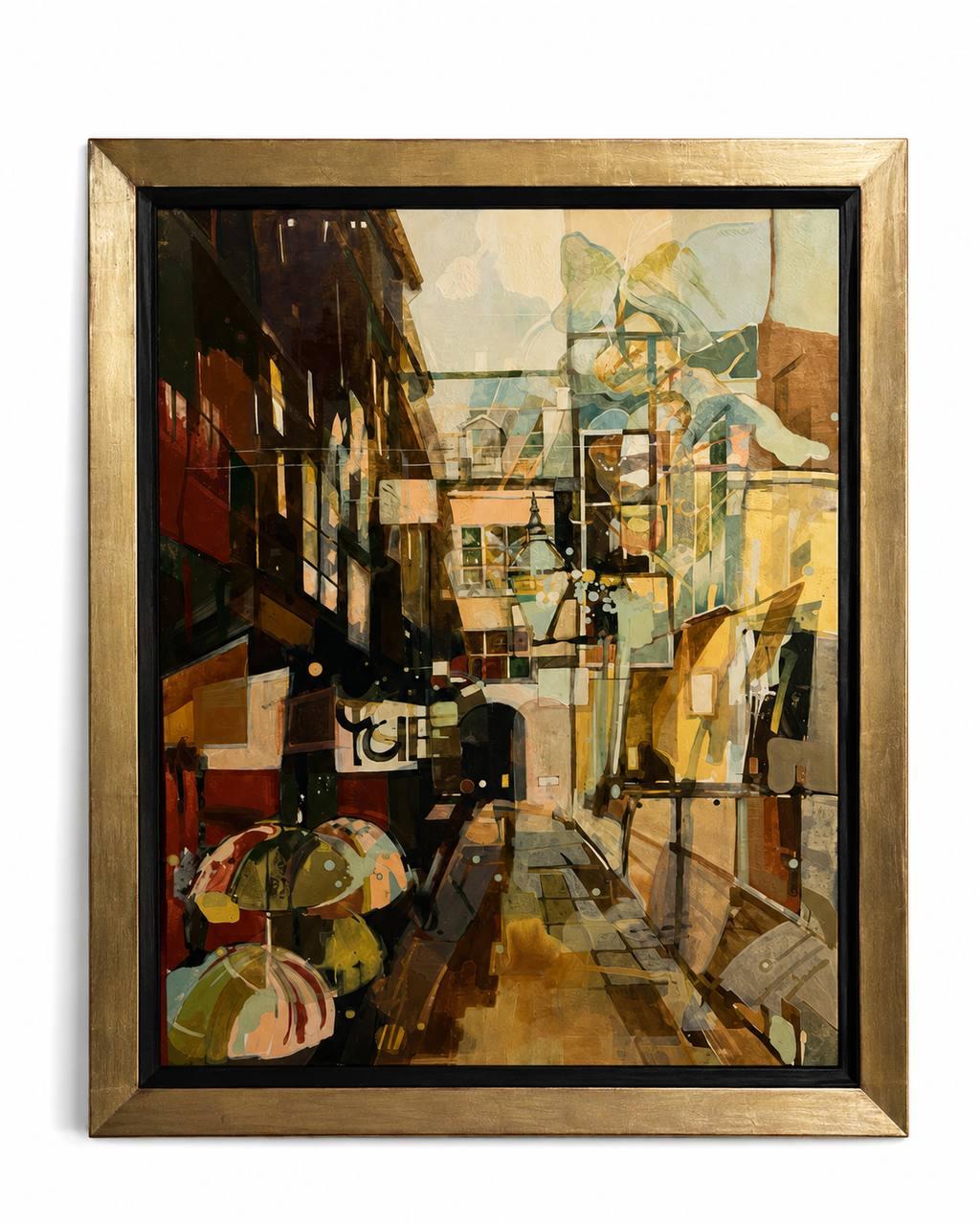 Dorota Cichosz Obada, Paryz I, 1990, huile ou acrylique sur toile, 118 × 90 cm.